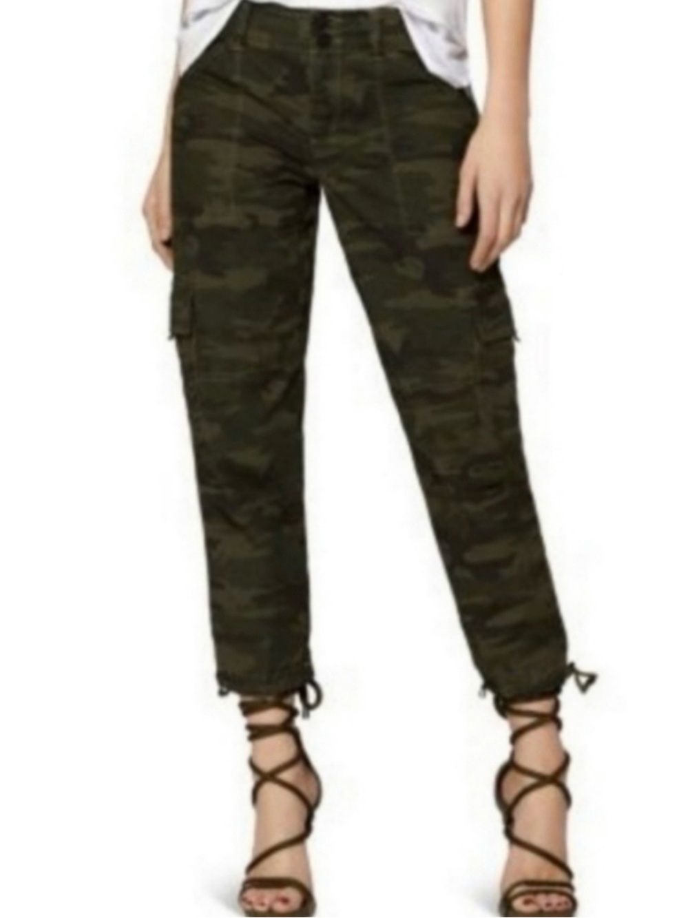 Sanctuary‎ Standard Surplus Cargo Pants Camouflage Print Cropped Jogger